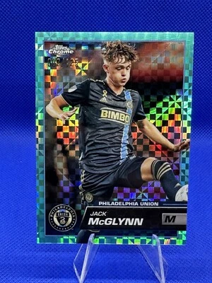 2023 Topps Chrome MLS - #1 Jack McGlynn Aqua Xfractor  - Image 1 of 3