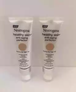 Lot of 2 Neutrogena Healthy Skin Anti-Aging Perfector Retinol Ivory to Fair 10 - Picture 1 of 1