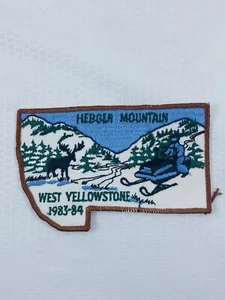 1983-1984 WEST YELLOWSTONE Snowmobile Patch Hebgen Mountain - Picture 1 of 2