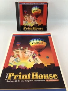 1996 PC Mac Software Corel Print House Windows Power Macintosh CD-ROM manuale - Foto 1 di 8