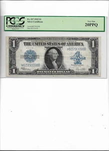 FR 237 1923 $1 SILVER CERTIFICATE VERY FINE 20 PPQ - Picture 1 of 2