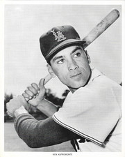 1961 Manny's Baseball Land Ken Aspromonte 8X10 B&W Picture-Angels-FREE USA SHIP