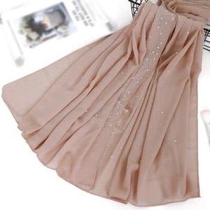 180*70Cm Hijab Long Headscarf Muslim Women Shawl Wrap Turban Scarves Stole Islam - Bild 1 von 44