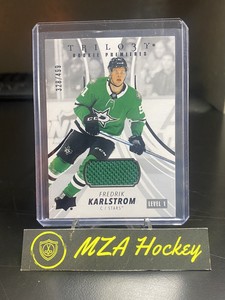 2022-23 Trilogy Hockey - #134 Fredrik Karlstrom /499 Black Foil Jersey - Dallas