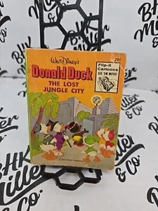​Donald Duck The Lost Jungle City 1975 Whitman Big Little Book #5773 Flip-It - Bild 1 von 18