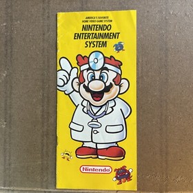 Consola Nintendo NES Tienda Promo RARO Folleto Folleto Sistema Dr. Mario Cubierta