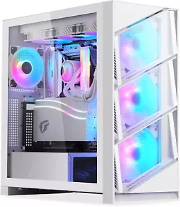 Segotep White Aeolus T3 ATX PC Computergehäuse Mid-Tower Gaming PC Gehäuse - Bild 1 von 8