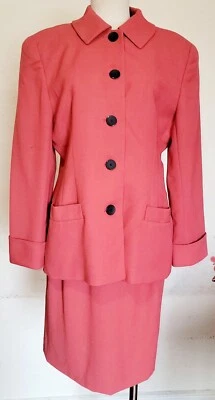 Traje Falda Vintage Christian Dior Manga Larga Bolsillo Talla M/L Foto 1 de 4