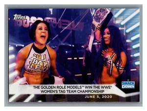 The Golden Role Models Win WWE Women’s Tag Team 2021 Topps WWE #23 Card - Picture 1 of 2
