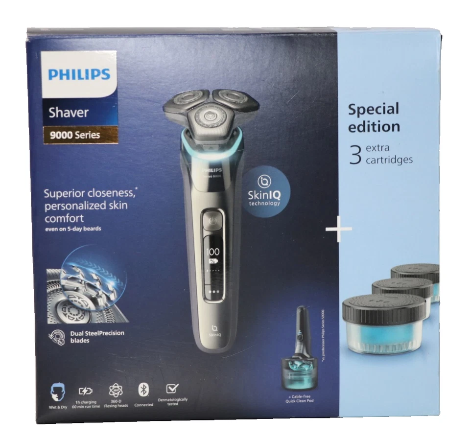 Philips Shaver S 9974/63 Wet & Dry Electric Shaver with SkinIQ - Image 1 of 1