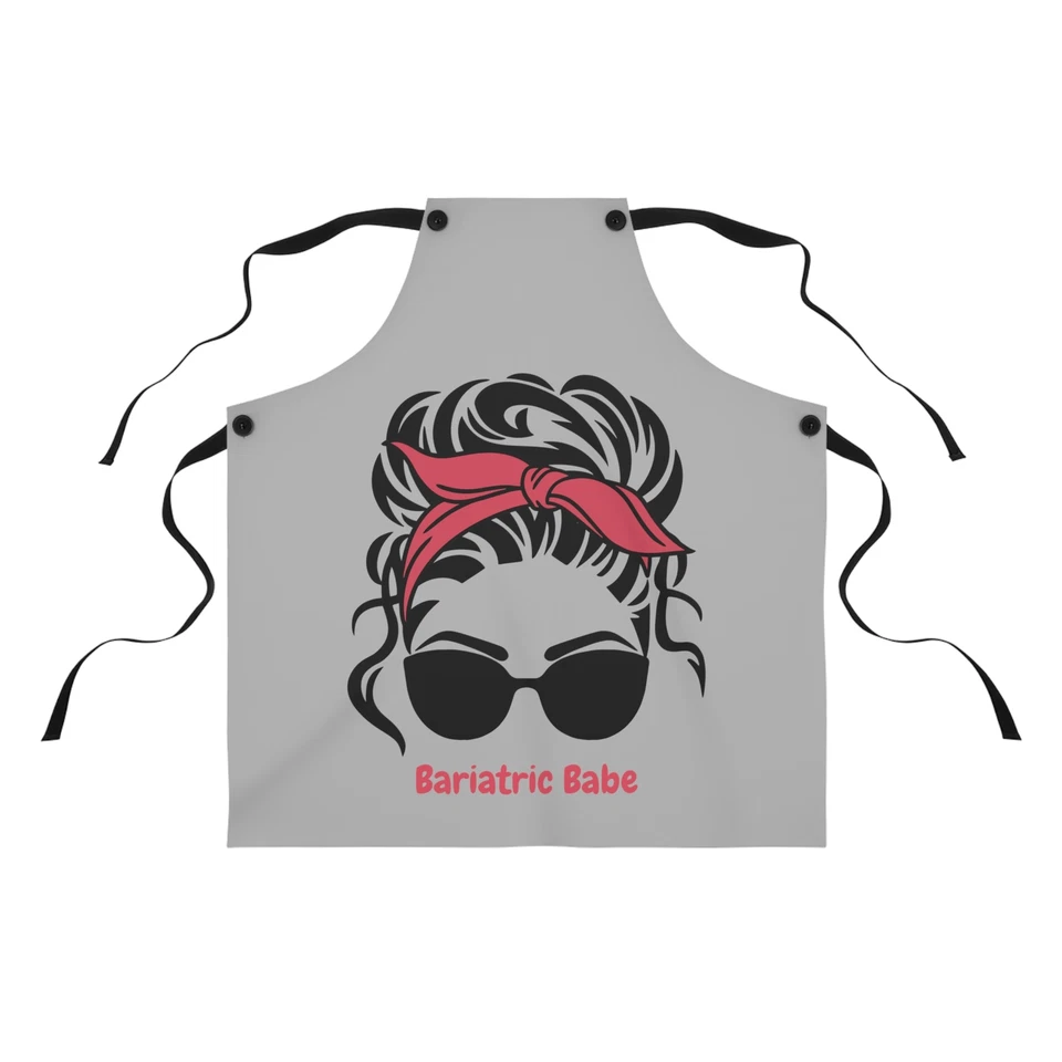 Cute Bariatric Babe Baking Apron Bariatric Surgery Apron - Image 1 of 1
