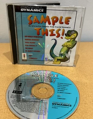 Crystal Dynamics - Sample This! Panasonic 3DO 1994 GSP Disc 3d0 CIB - Image 1 of 4