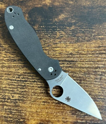 Spyderco Para 3 PM3 Knife G-10 Black S30VN C223GP FACTORY SECOND