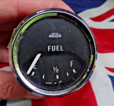 Medidor de calibre británico vintage Triumph Tr4A Jaeger gasolina # BF 2206/00 PRUEBA Foto 1 de 4