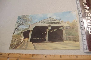 VINTAGE POSTCARD ~COVERED BRIDGE AT PHILIPPI, W. VA.~1971 POSTMARK~ - Picture 1 of 2