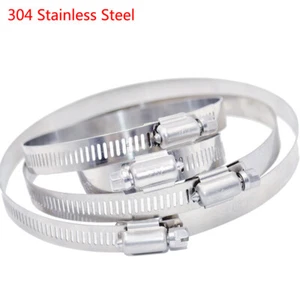 A2 Stainless Steel Hose Clamps Jubilee Type Pipe Tube Clip 6mm To 900mm O-Clips - Picture 1 of 5