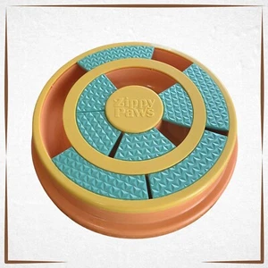 Zeepy Paws Dog Puzzle Feeder Wagging Wheel Smartypaws Puzzler Dog Puzzle Toy - Picture 1 of 4