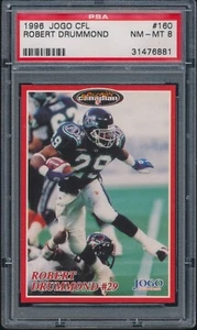 1996 Jogo CFL #160 Robert Drummond Rookie PSA 8 NM-MT POP 1 RC - Bild 1 von 1