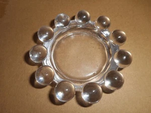 Imperial Candlewick Glass Crystal Small Round Individual Open Salt Ashtray 2 1/2 - Picture 1 of 9
