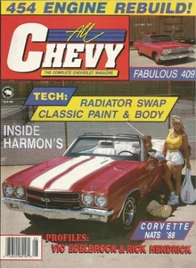 ALL CHEVY 1988 AUG - CORVETTE '88 NATS, INSIDE HARMON'S, 409, 454 REBUILD - Imagen 1 de 1