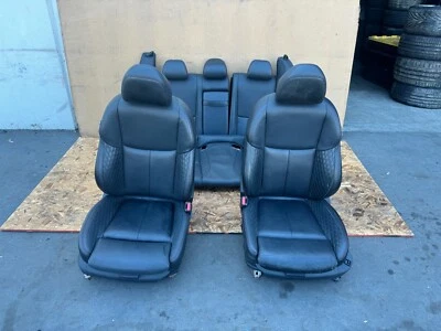 INFINITI Q50 RED SPORT 2014-2024 OEM ASSENTO DIANTEIRO TRASEIRO ESQUERDO DIREITO (PRETO) - Imagem 1 de 4