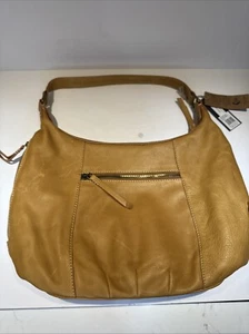 American Leather Co. Vino Bucket Hobo Bag Cafe’ Latte Smooth ALC2518 Neu mit Etikett verdeckt - Bild 1 von 24