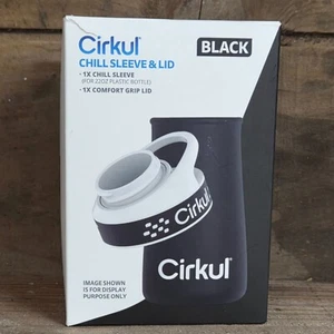 Cirkul, Chill sleeve & Lid (Black) For 22 Oz bottle. Fits on many wide-mouthed - Picture 1 of 3