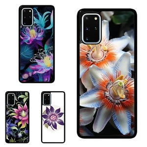 For Samsung S7 S8 S9 S10 S20 Plus Lite natural Passiflora flowers Universal Case - Picture 1 of 25
