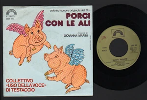7" COLLETTIVO USO DELLA VOCE TESTACCIO PORCI CON LE ALI COLONNA SONORA FILM - Picture 1 of 1