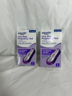 Equate First Signal One Step Prueba de Embarazo Lote de 2 Test Foto 1 de 3