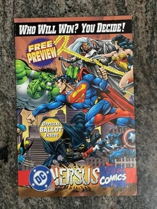DC Versus Marvel Comics Kostenlose Vorschau Wer gewinnt entscheidet mit Sammelkarte - Bild 1 von 10