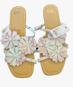 SO Ellisonn Damen Pantoletten Batik Blumen Pantoletten Sandalen Größe ~10~ - Bild 1 von 5