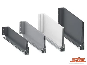 Coppia GUIDE SPONDINE Cassetto Portata 45 kg Estrazione Totale 4 Altezze - SP-SL - Foto 1 di 6