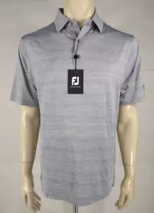 NWT FootJoy gray heathered short sleeve casual golf polo shirt mens Medium - Picture 1 of 10