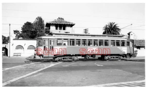 3CC041 1947 SAN FRANCISCO COMMUNAL RWAY 1228 SOUTHERN PACIFIC DEPOT BURLINGAME - Bild 1 von 1