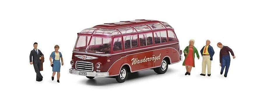 SCHUCO - SETRA S6 con 5 figuras - 1/87 - SCH26692 Foto 1 de 1