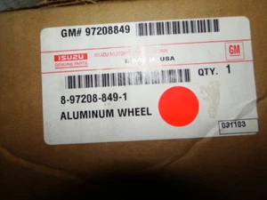 ISUZU ALUMINUM WHEEL 8972088491 - Imagen 1 de 1