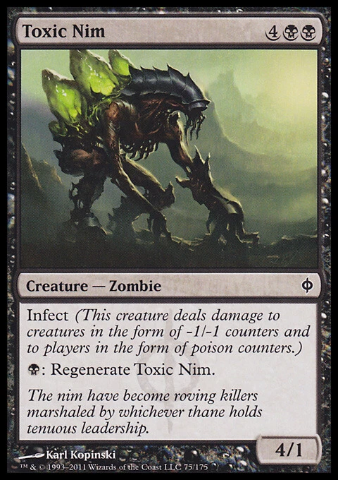 Magic the Gathering MTG Toxic Nim (75) New Phyrexia   LP - Image 1 of 1