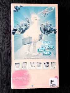 FOLLOW THAT BIRD SESAME STREET BIG BIRD VHS TAPE 1985 FAMILY VIDEO RENTAL TAG - Picture 1 of 5