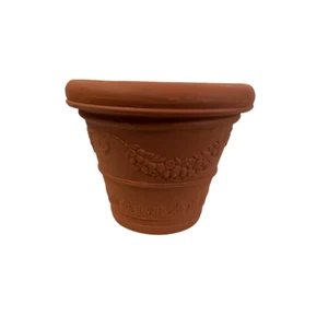 Vaso campana festonato ICFB dn 25 h 20 resina colore terracotta - Foto 1 di 5