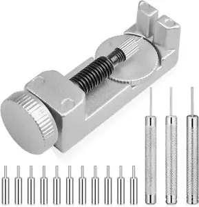 Watch Link Removal Tool Kit Cridoz Watch Pin Removal Tool with 12pcs Replacement - Picture 1 of 7