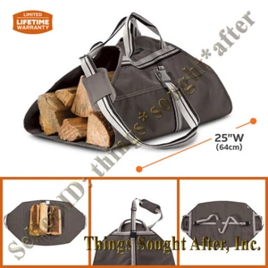 25" breit Brennholz Scheitholz Träger Canvas Tragetasche Tragetasche Brennholz Halter Ravenna - Bild 1 von 11