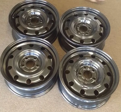 16" DODGE AVENGER FACTORY OEM STEEL WHEELS RIMS 16x6 1/2 2008-2010 - Image 1 of 3