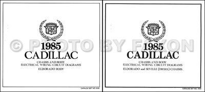 Schema Elettrico Di Cablaggio Set COLOR Cadillac Eldorado Diesel 1985 - Immagine 1 di 2