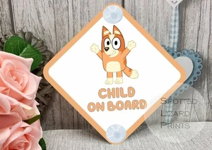 Bluey Car Sign - Baby Child on Board - Bluey Child on Board - Picture 1 of 2