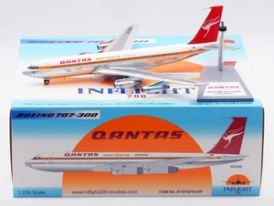 Modelo de avión fundido a presión a bordo 1:200 Qantas "ÚLTIMO VUELO" Boeing 707-300 VH-EAG - Imagen 1 de 13