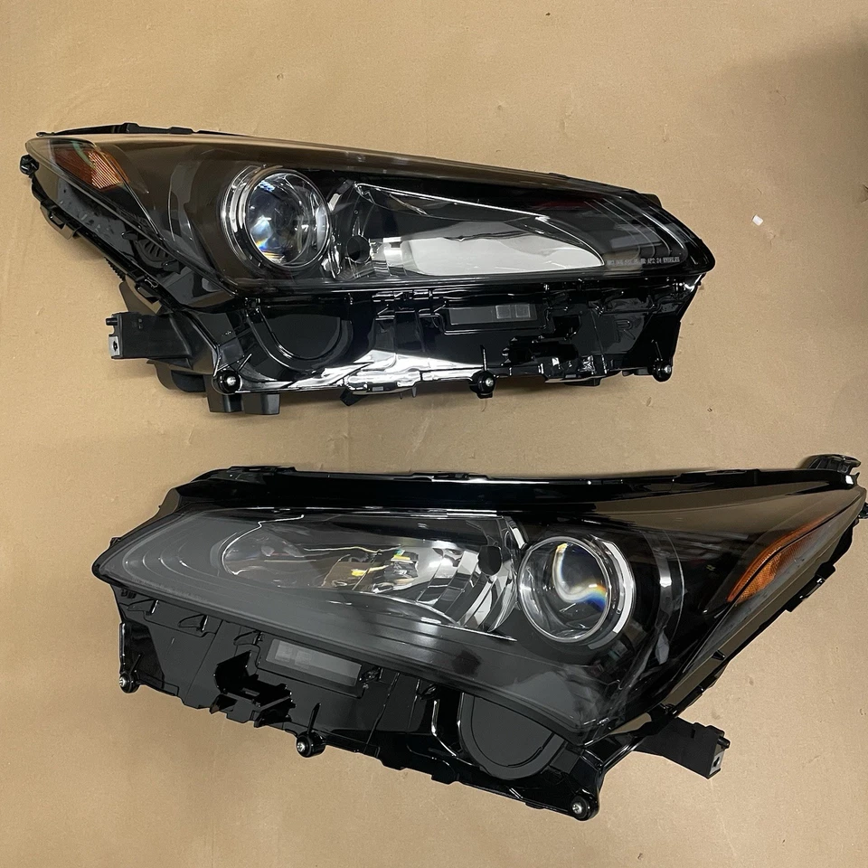2015 2016 2017 Lexus NX200t Headlights LED w/Sport Pkg Black LH + RH - Image 1 of 4