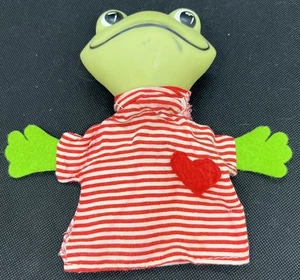 Vintage Schaumbad Welpen-Haustiere 1978 Giftique Frosch Handpuppe - Bild 1 von 5