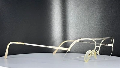 VTG SAFILO Aviator Gold Unisex Classic Half Rim Eyeglasses FRAMES ONLY - Image 1 of 4