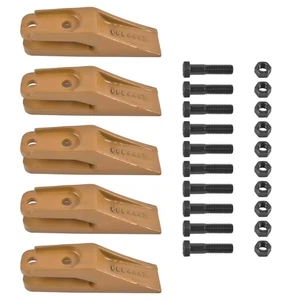 6684447 Skid Steer Bucket Unitooth Trenching Bucket Teeth with 10x Bolts & Nuts - Picture 1 of 12